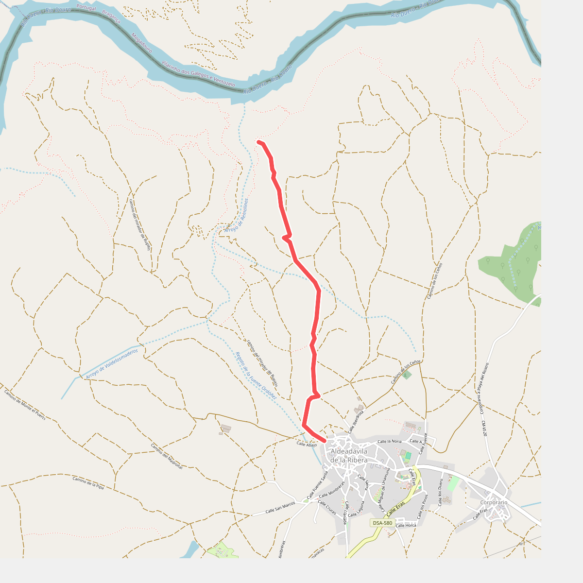 camino del mirador de Rupurapay