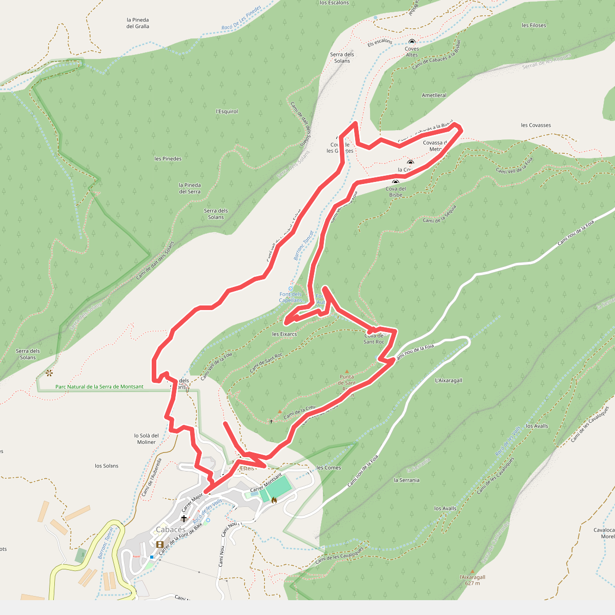 Cabacés. Ruta de les aigües
