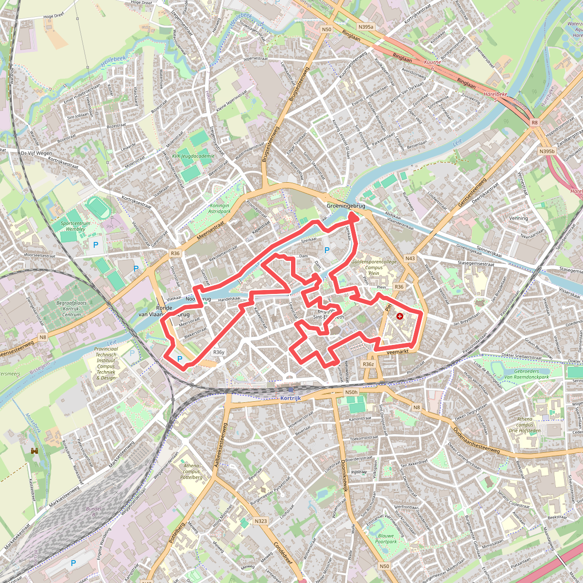 Stadswandelroute Kortrijk