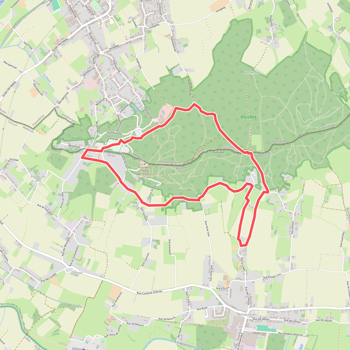 Kluisbos Wandelroute