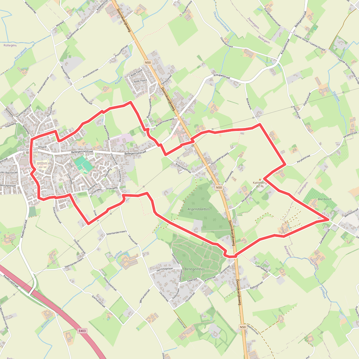 Wandelroute Brouwerij Omer Vander Ghinste