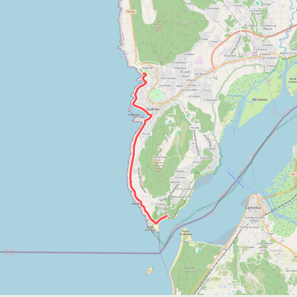 Senda Litoral de (A Guarda)