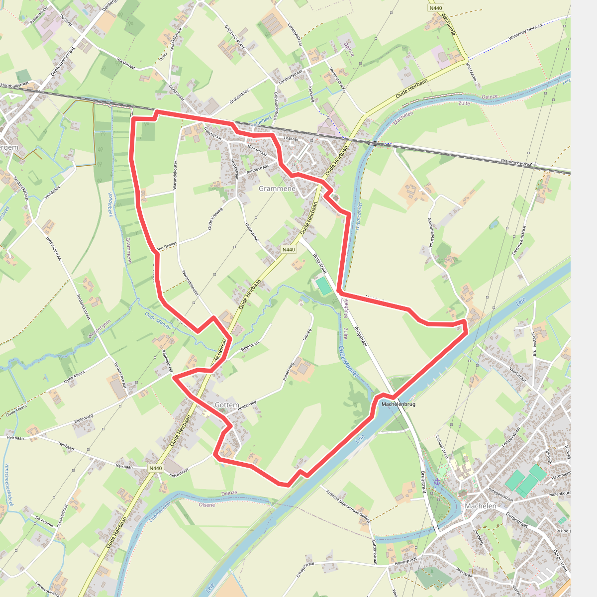 Vlasroters Wandelroute Lus 3 - Blauw