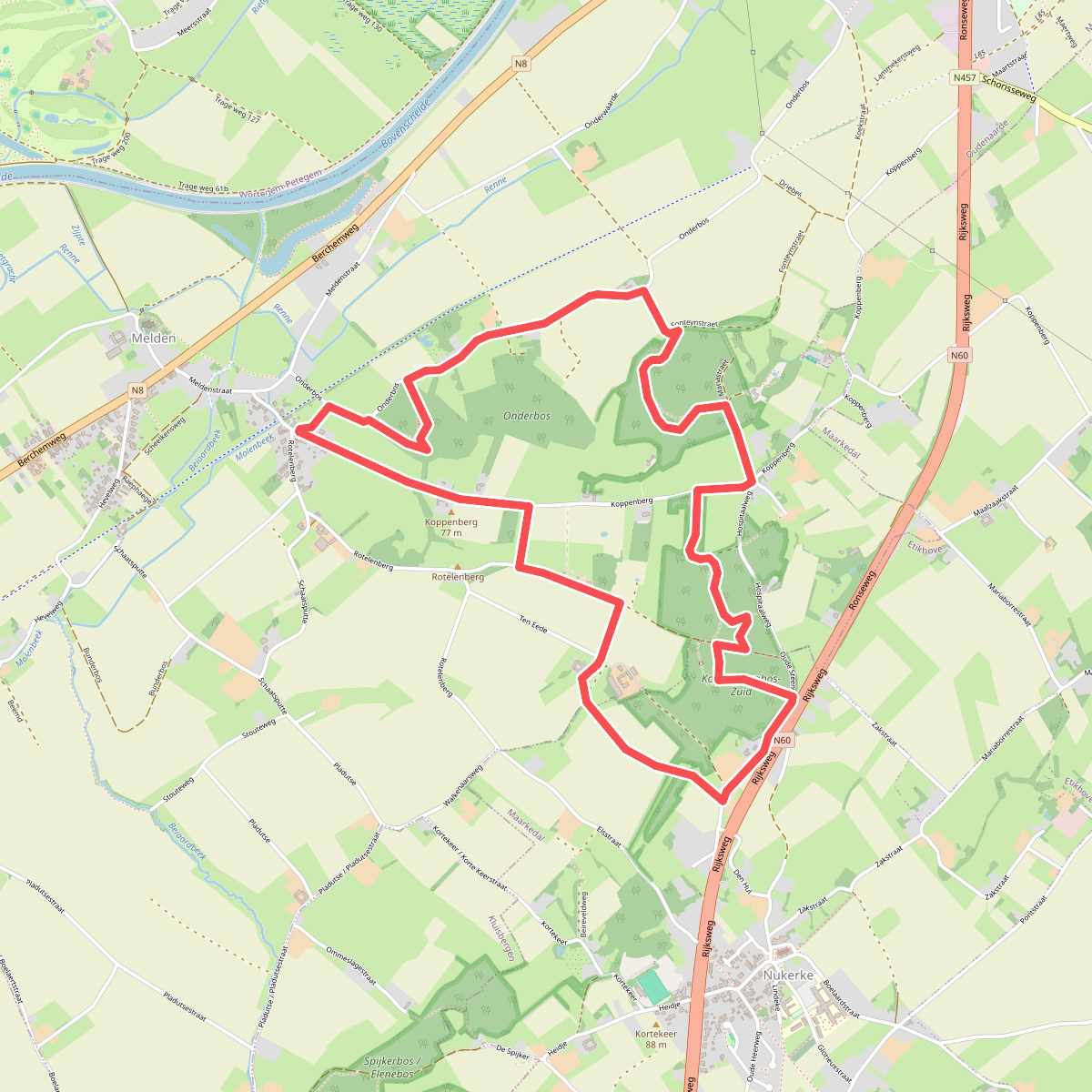 Koppenberg Wandelroute