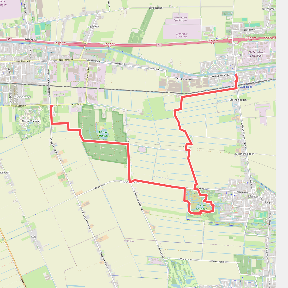 Sappemeer - Zuidbroek · Groninger Borgenpad etappe 16