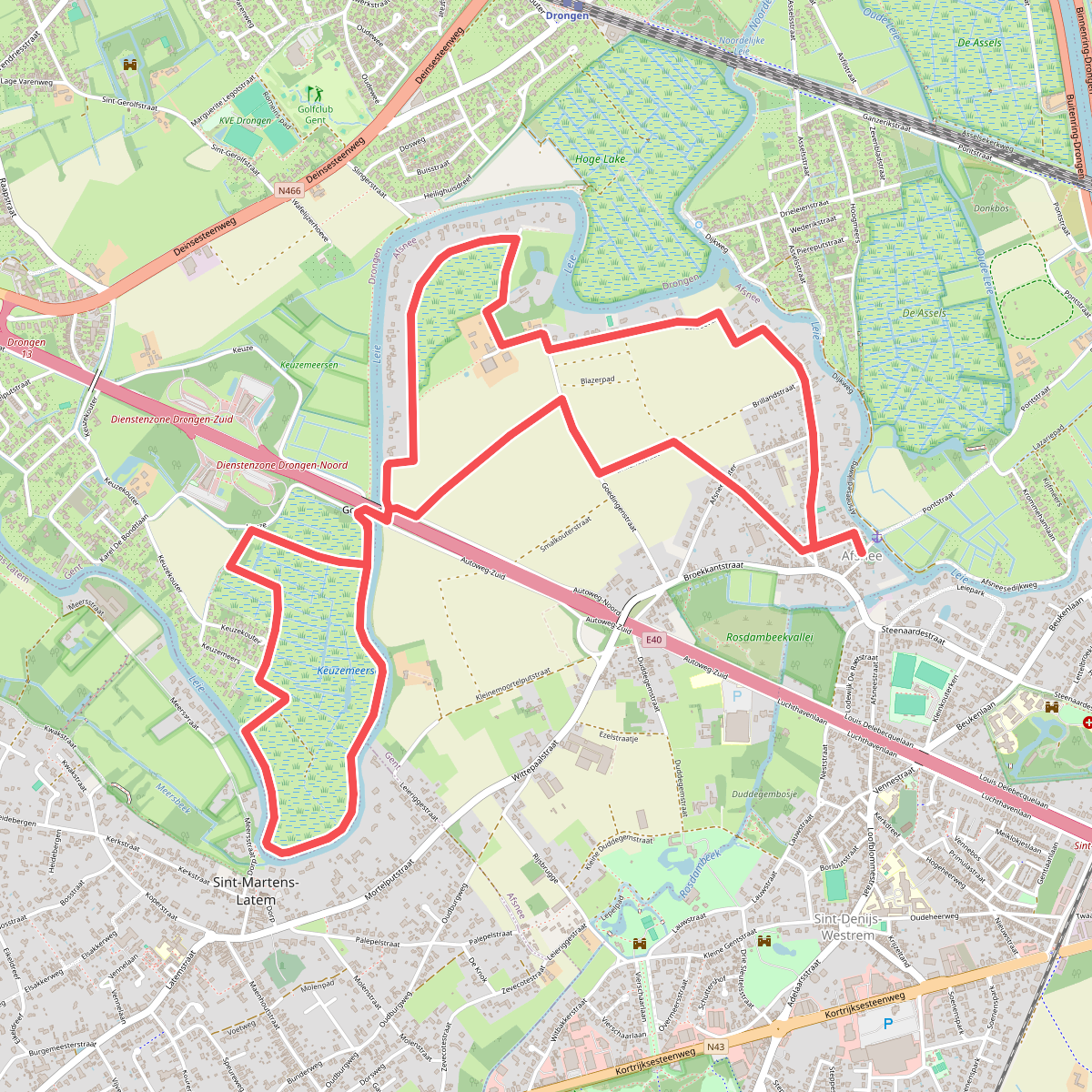 Afsnee-Keuze Wandelroute