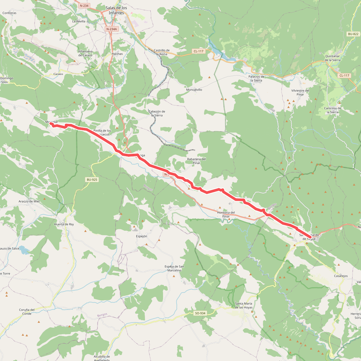 Camino Jacobeo Castellano-Aragonés: San Leonardo de Yagüe-Mamolar