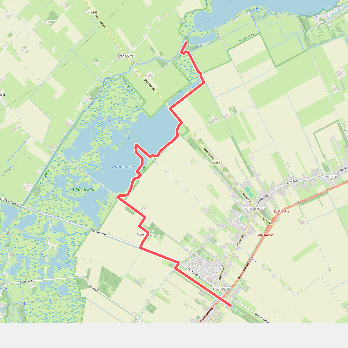 Schildwolde - Slochteren · Groninger Borgenpad etappe 14