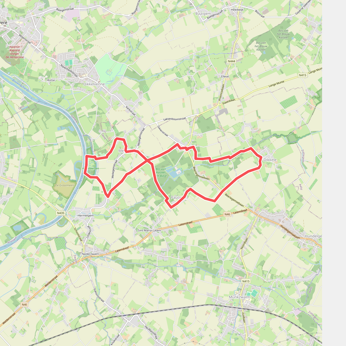 Langs Charmante Dorpen Wandelroute