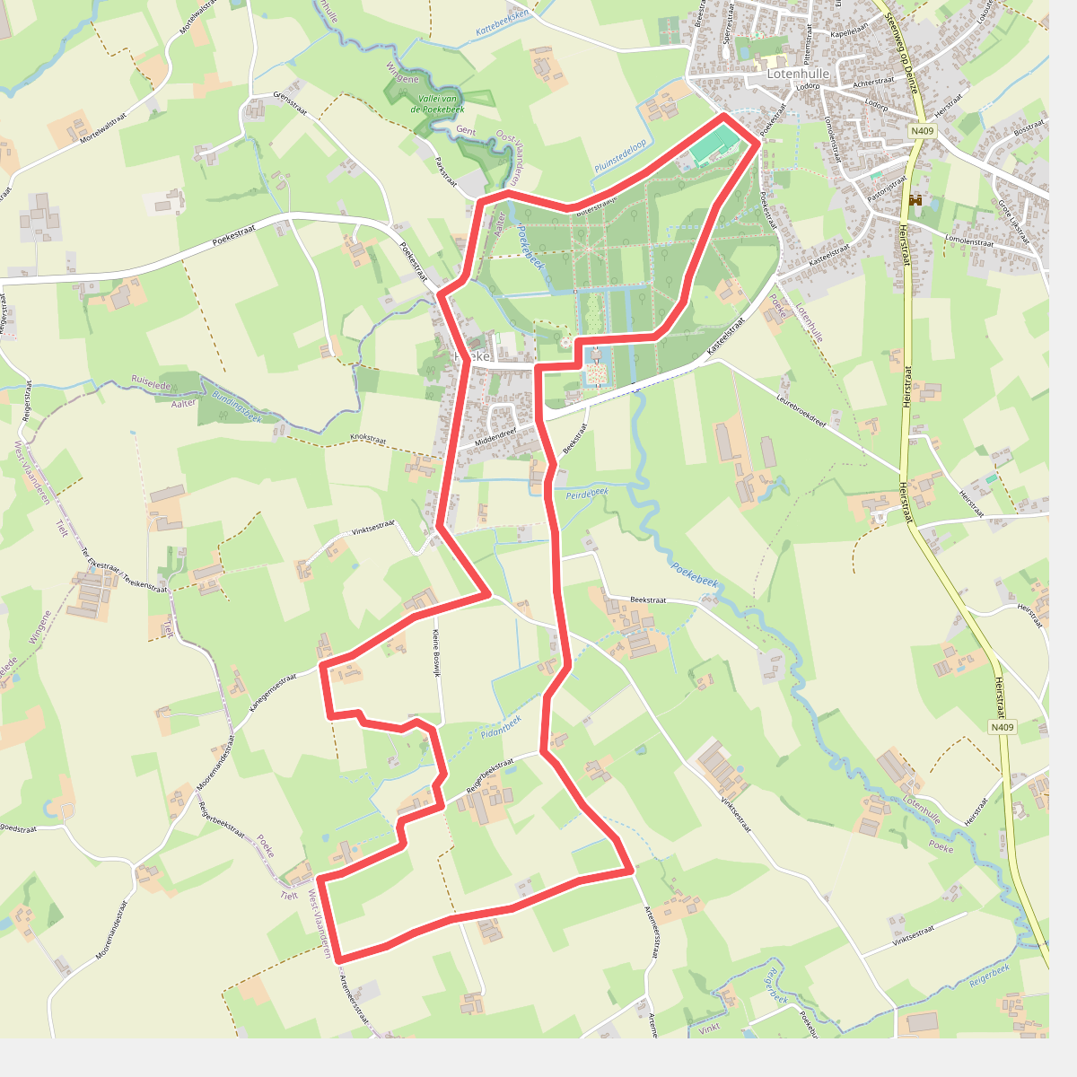 Poekekasteel Wandelroute
