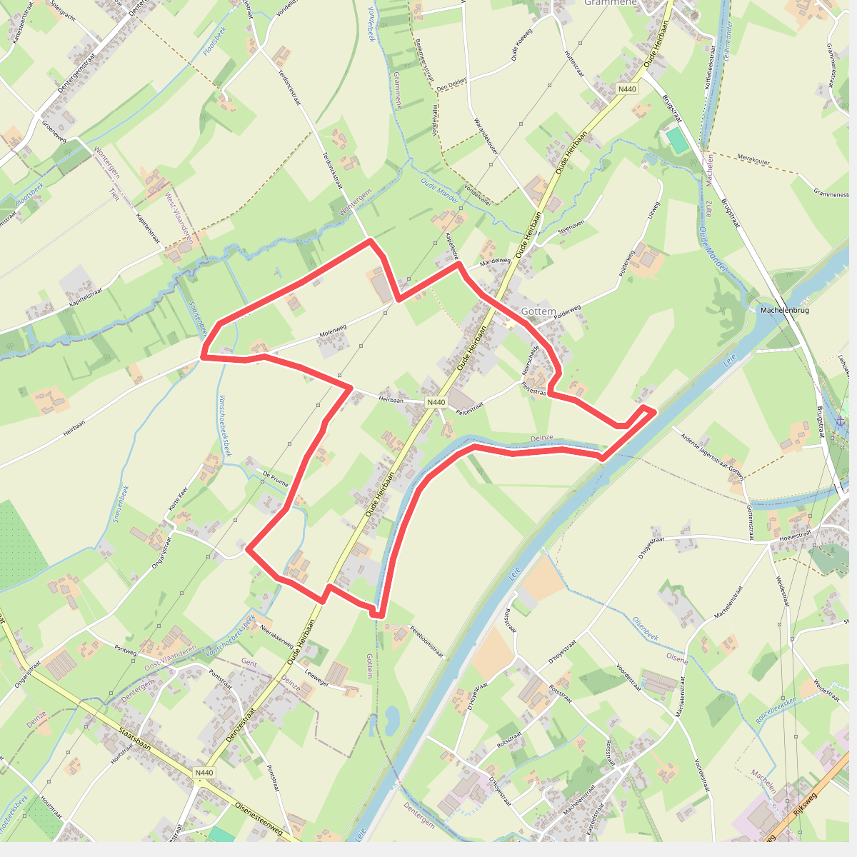 Vlasroters Wandelroute Lus 4 - Oranje