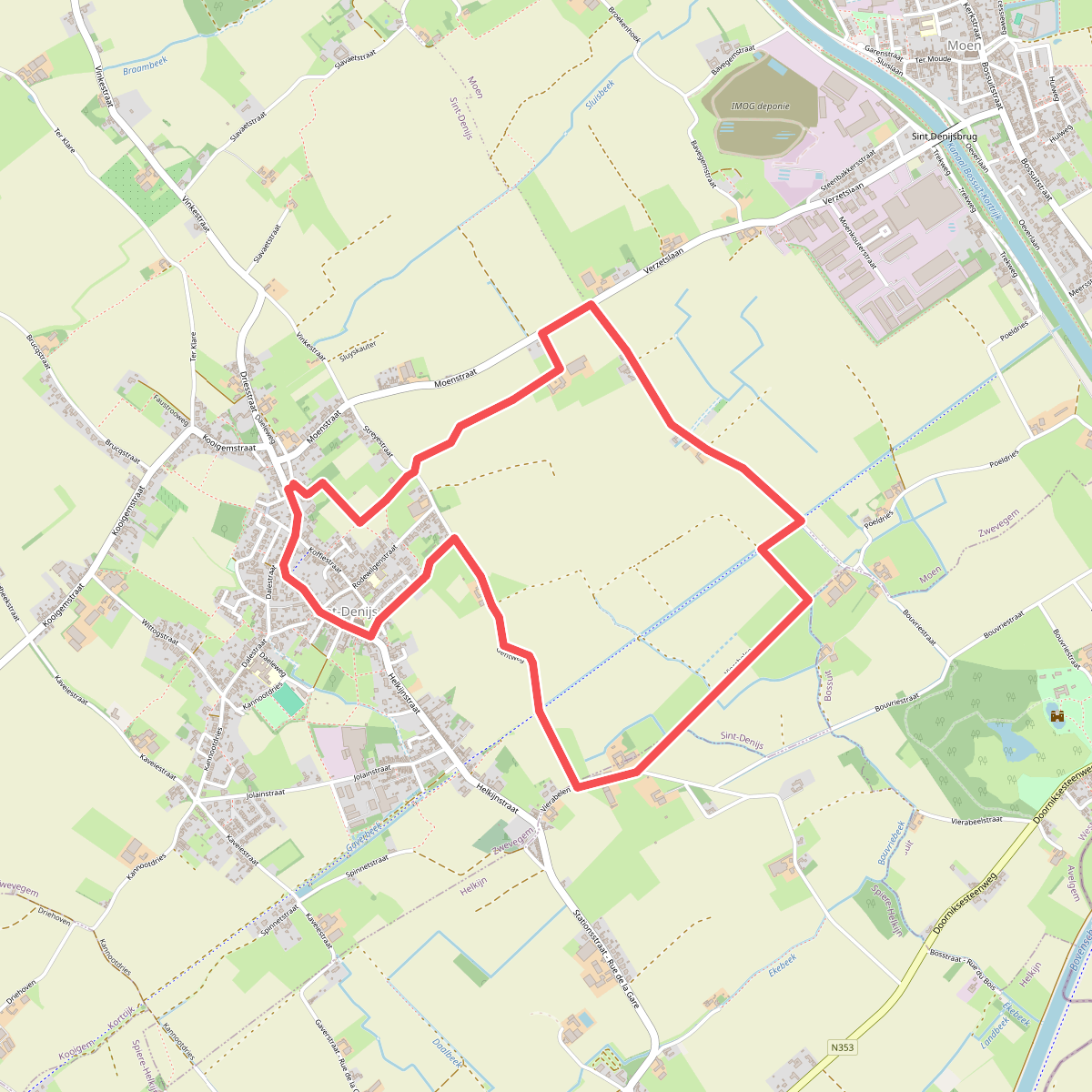 Wandelen vanuit Sint-Denijs