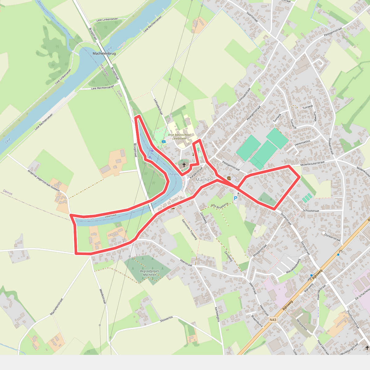 Roger Raveel Wandelroute