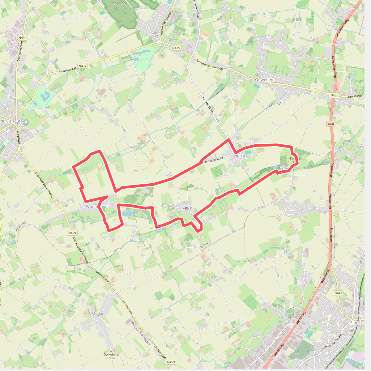 Rooigemsebeek Wandelroute