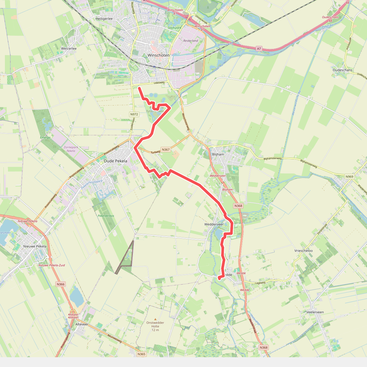 Winschoten - Wedde · Groninger Borgenpad etappe 20