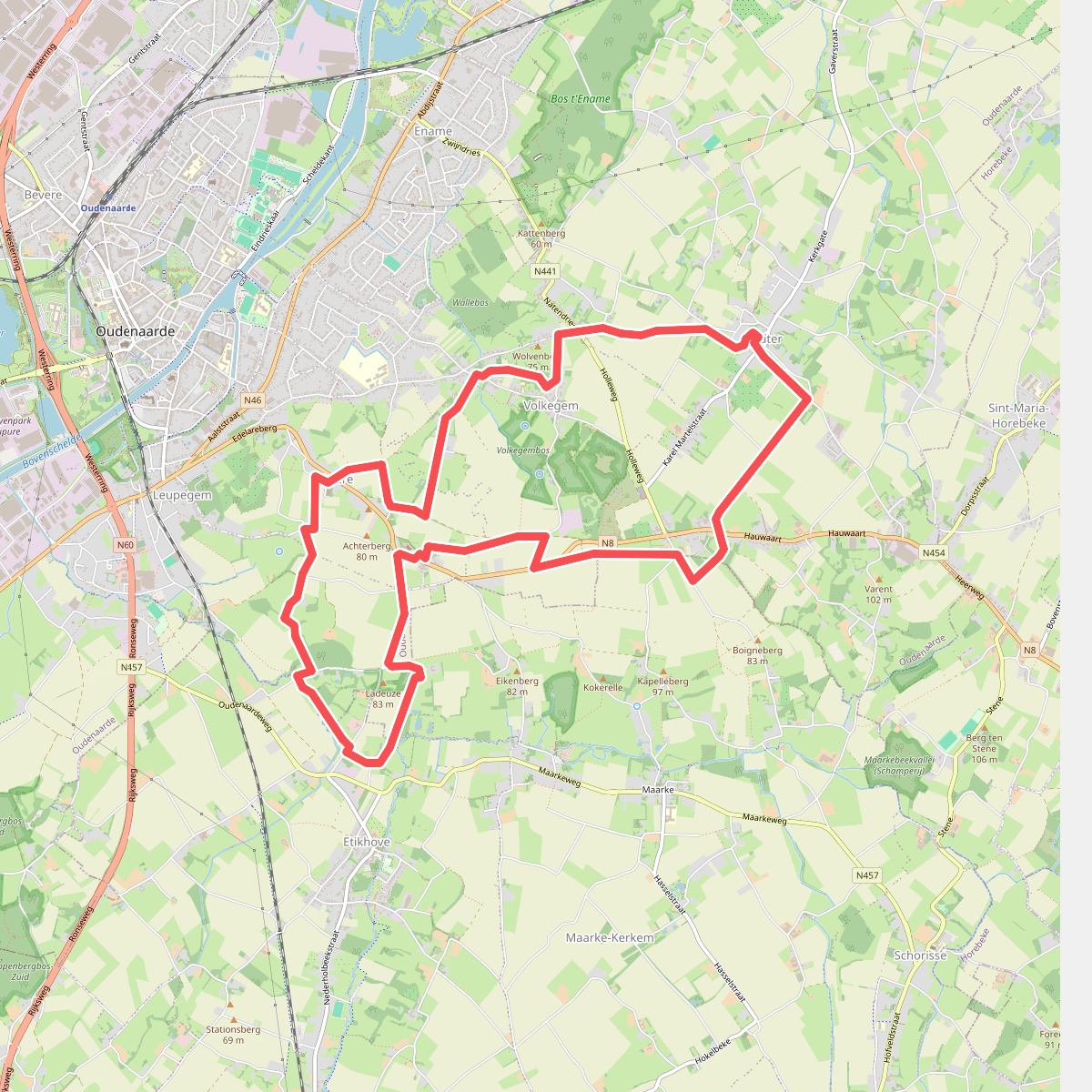 Langs berg en kapel wandelroute