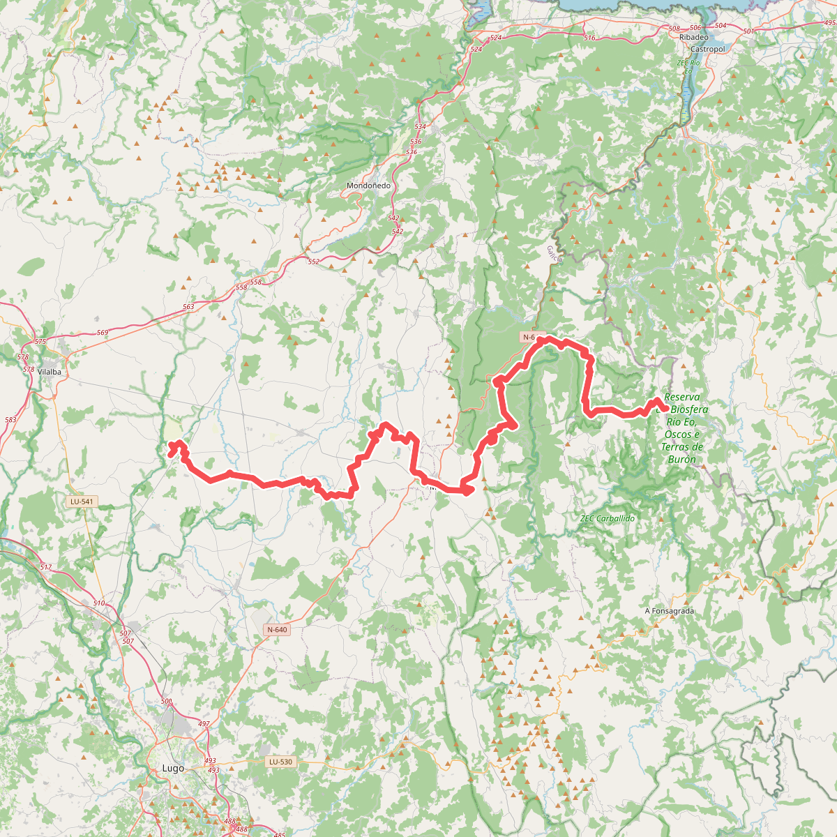 Sendeiro Histórico: Galicia