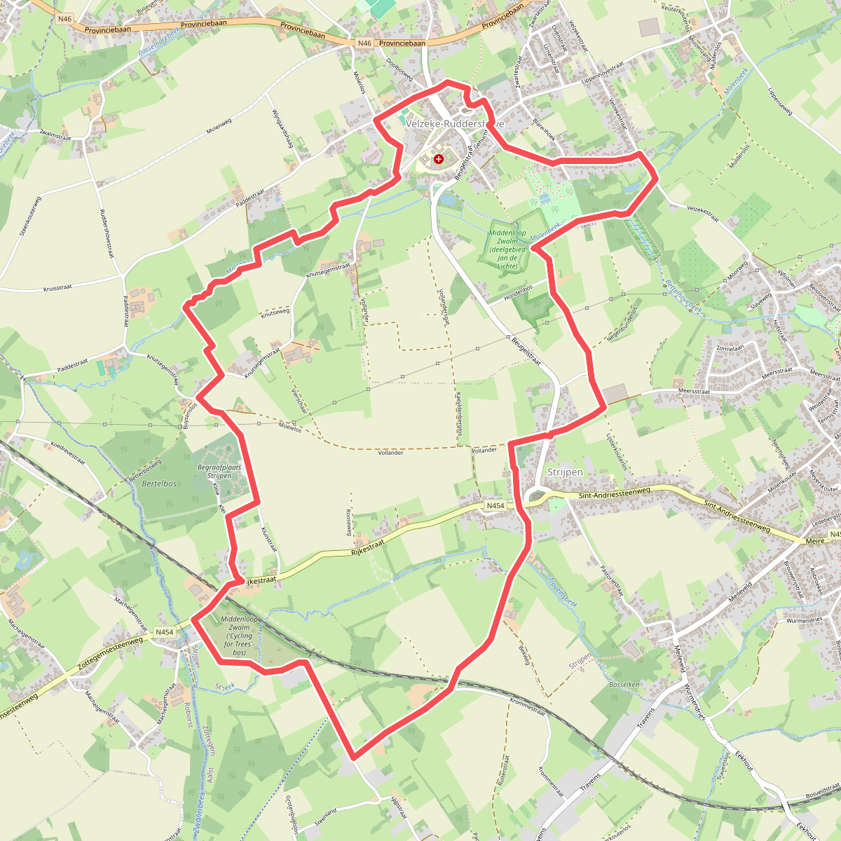 In de voetsporen van Jan de Lichte wandelroute