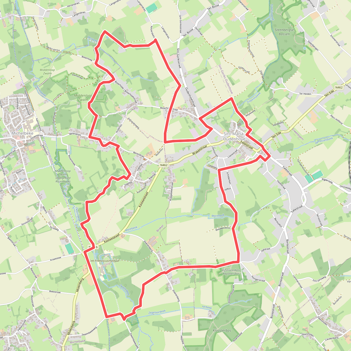 Op En Rond De Berendries Wandelroute