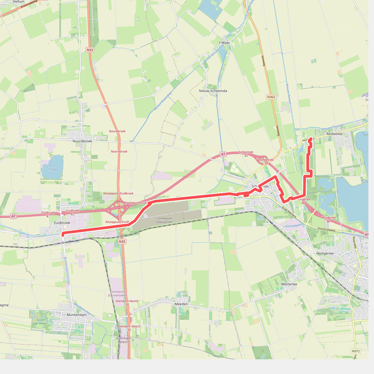 Zuidbroek - Midwolda      · Groninger Borgenpad etappe 17