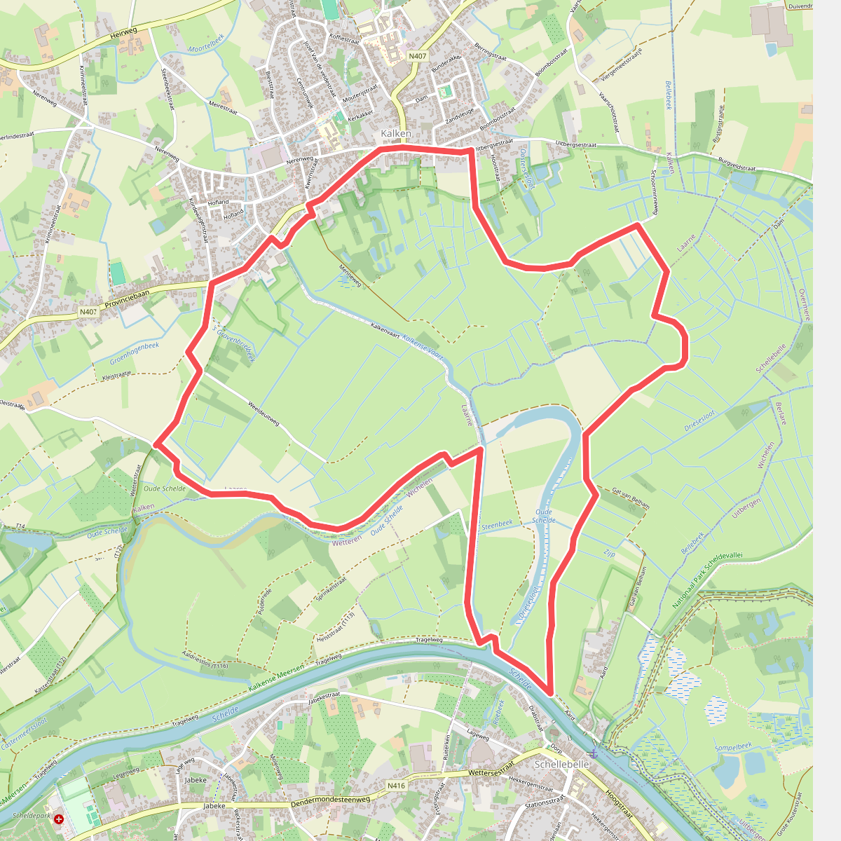 Vuursteen wandelroute