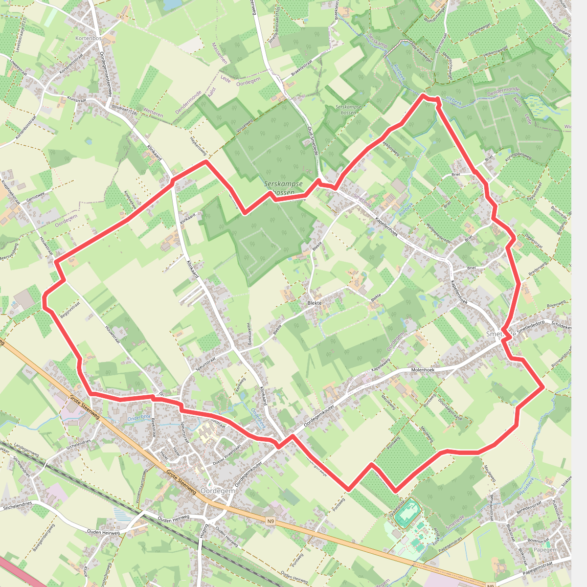 Vier Uitersten Wandelroute Lus 1