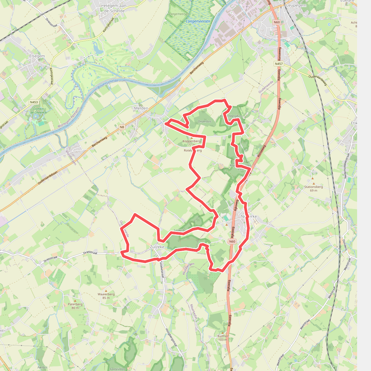 Langs de hellingen van De Ronde wandelroute