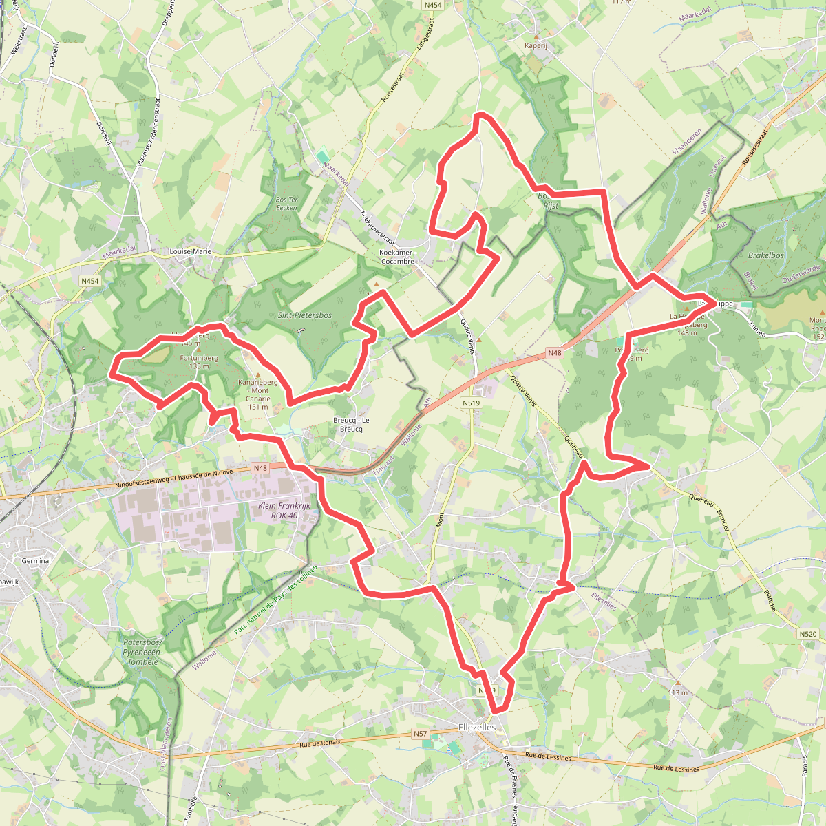 Wandelwalhalla Challenge Wandelroute