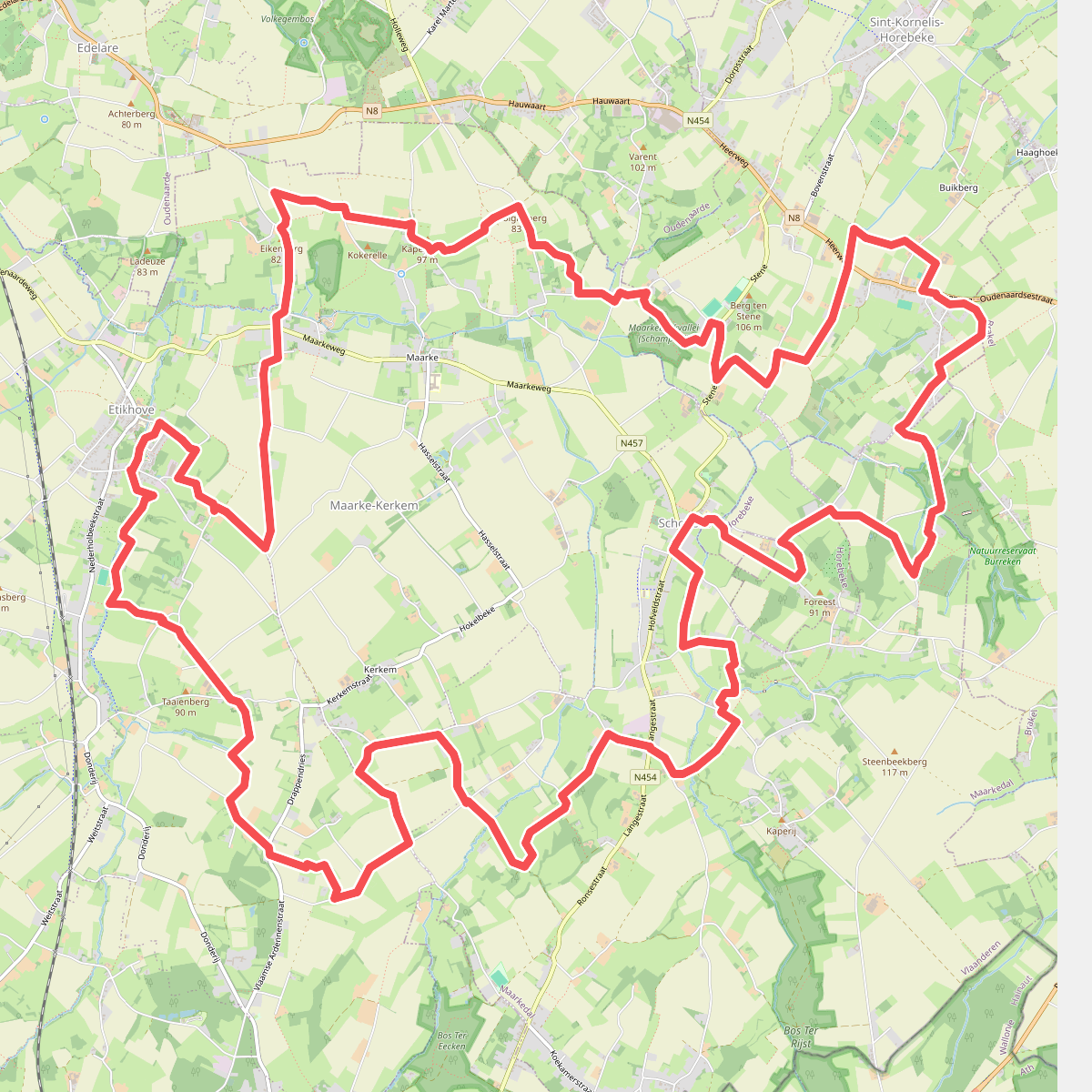 Dauwtrip wandelroute