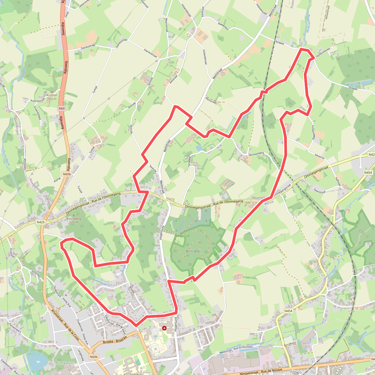 Trage wegenwandeling Hemelberg-Spichtenberg