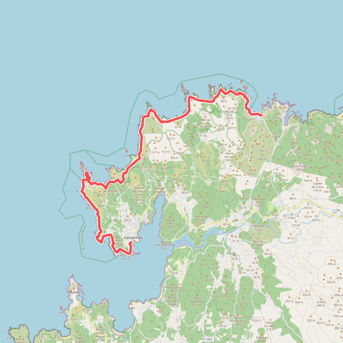 O Camiño dos faros. Etapa 5 Arou-Camariñas