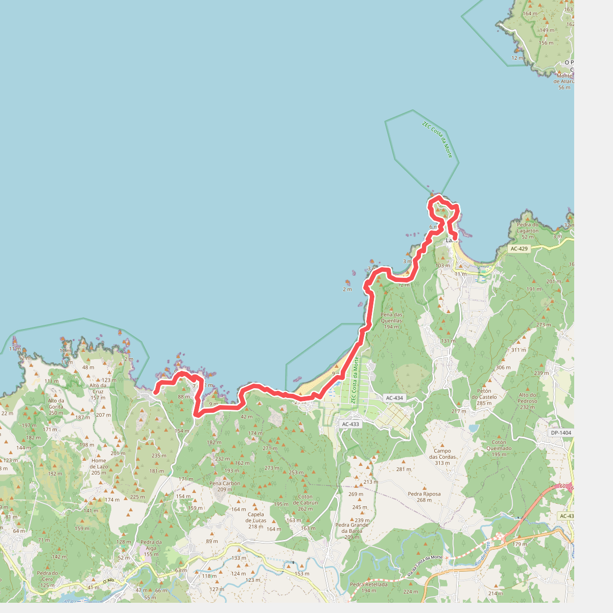 O Camiño dos Faros: Etapa 4 Laxe-Arou