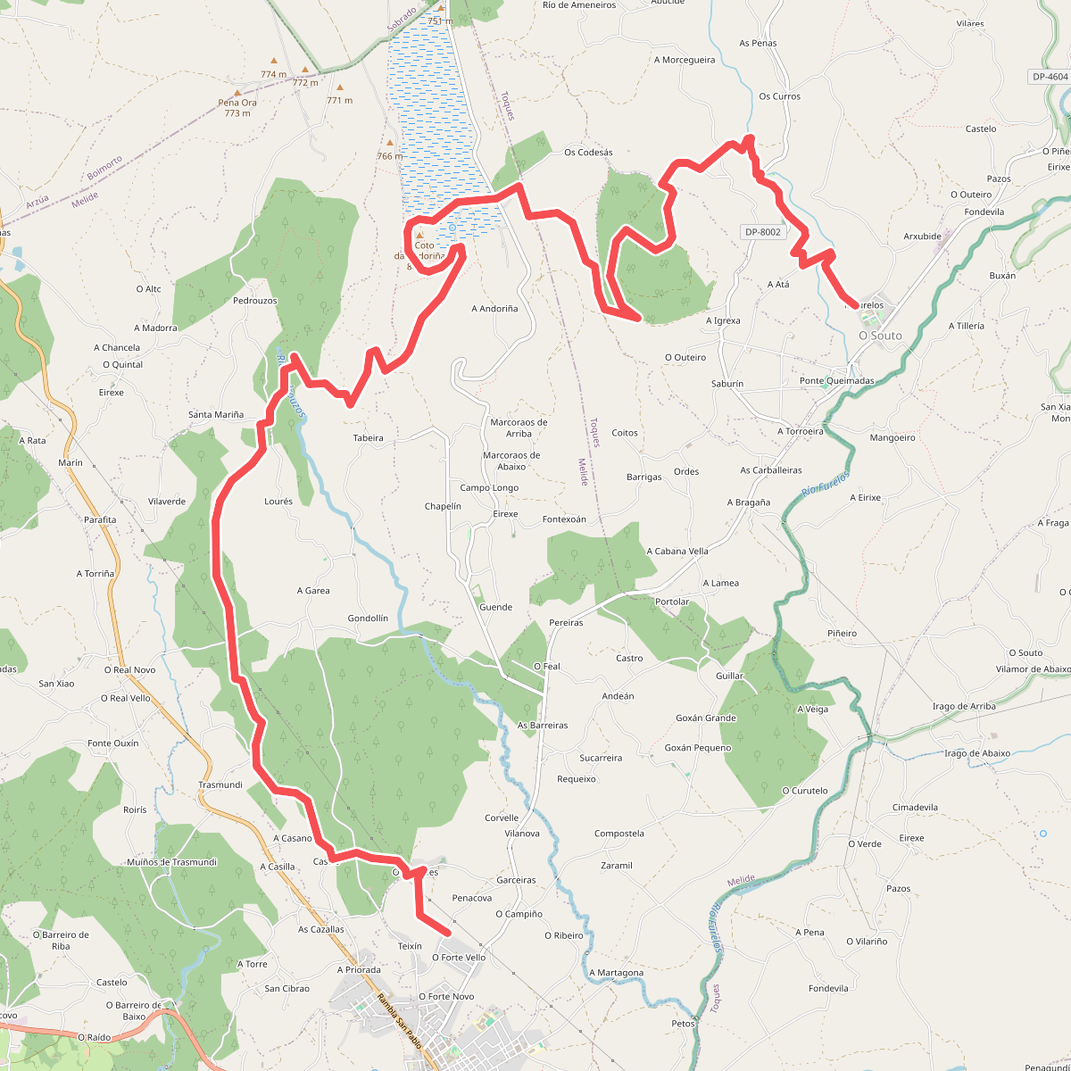 Ruta dos Montes do Bocelo - Teito da Coruña
