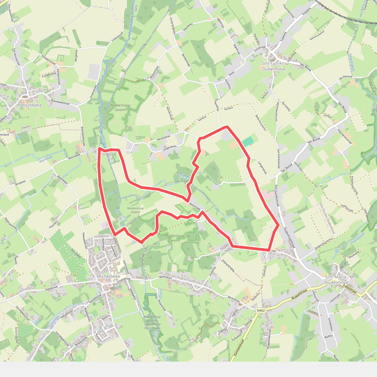 Boembekewandeling - blauw