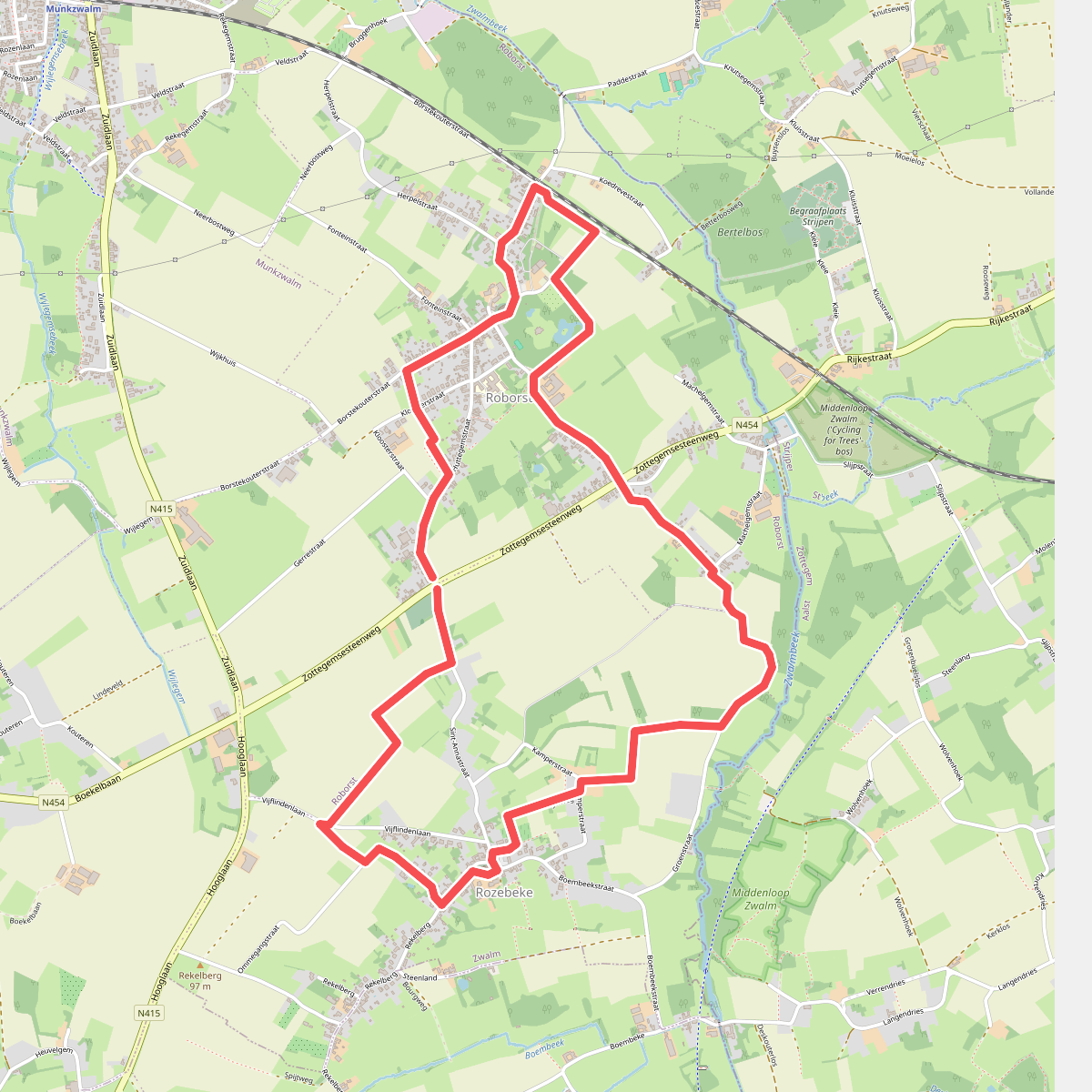 Rondneuzen in Roborst en Rozebeke