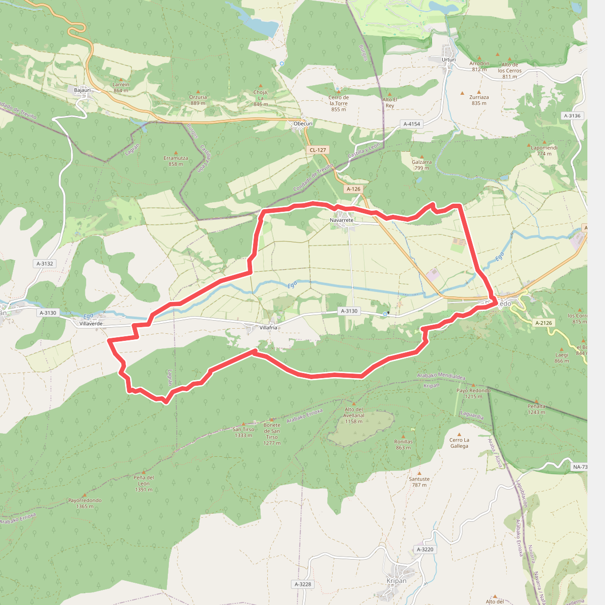 Bernedo-Villafría-Villaverde-Navarrete