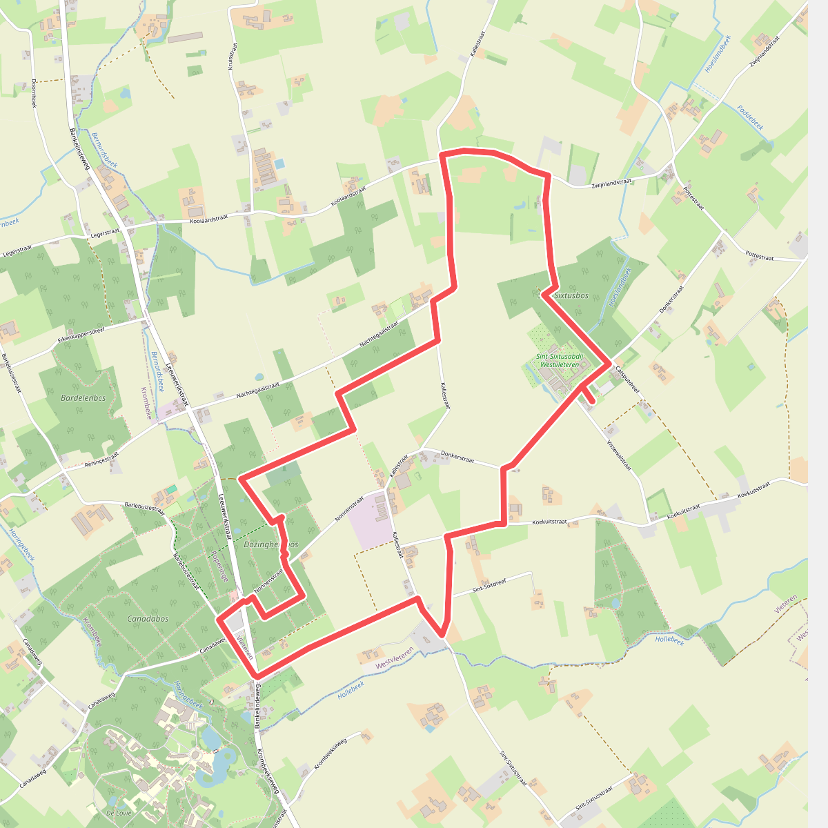 Sint-Sixtuswandelroute