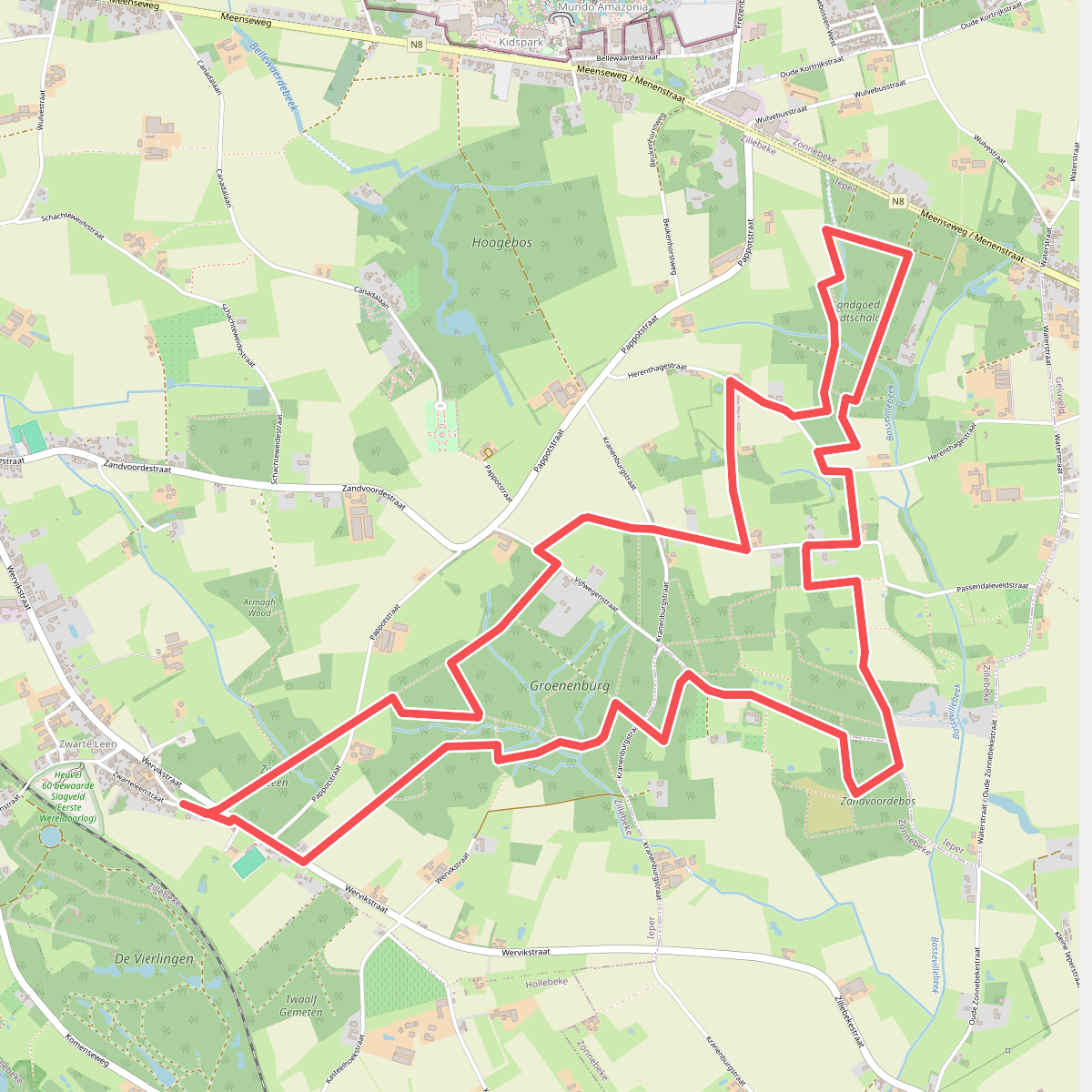 Gasthuisbossenwandelroute