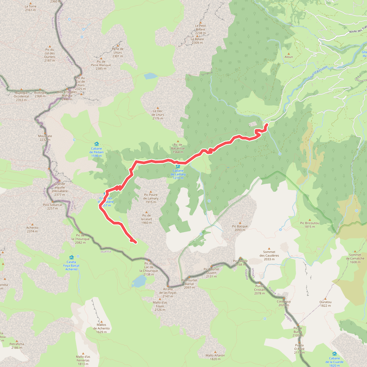 Cabanes et Lac d'Ansabe asp52