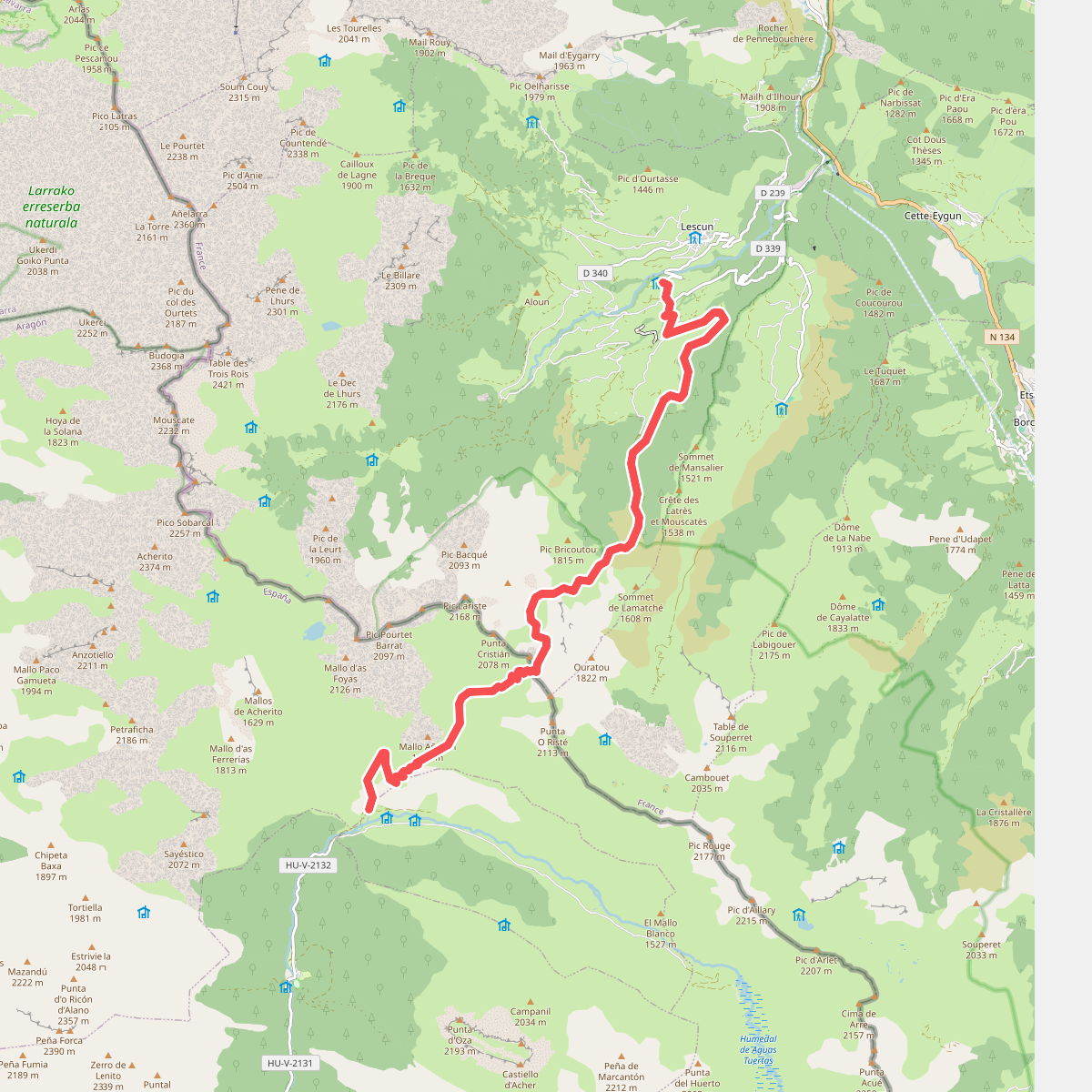 Chemin de Compostelle par le Col de Paü asp120
