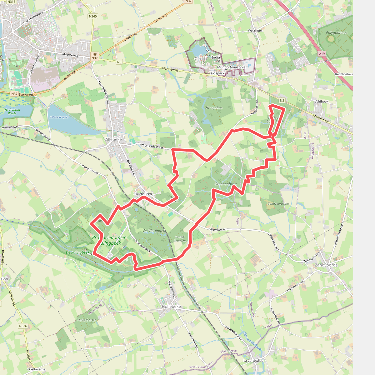 Knooppuntenwandeling Gasthuisbossen