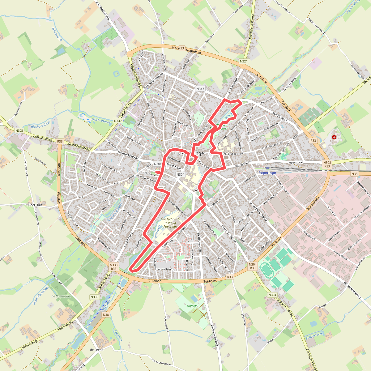 Stadswandelroute Poperinge