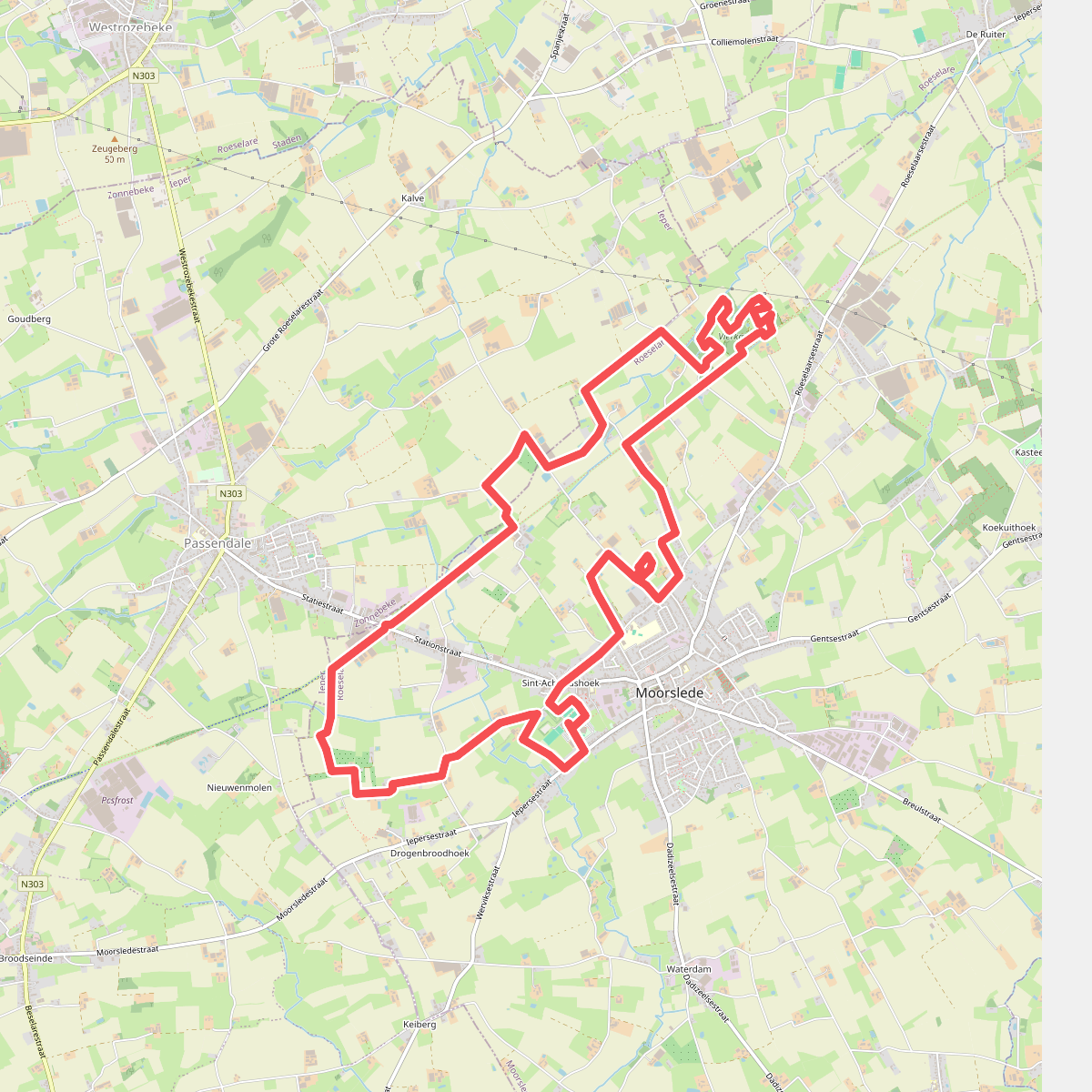 Vierkavenboswandelroute