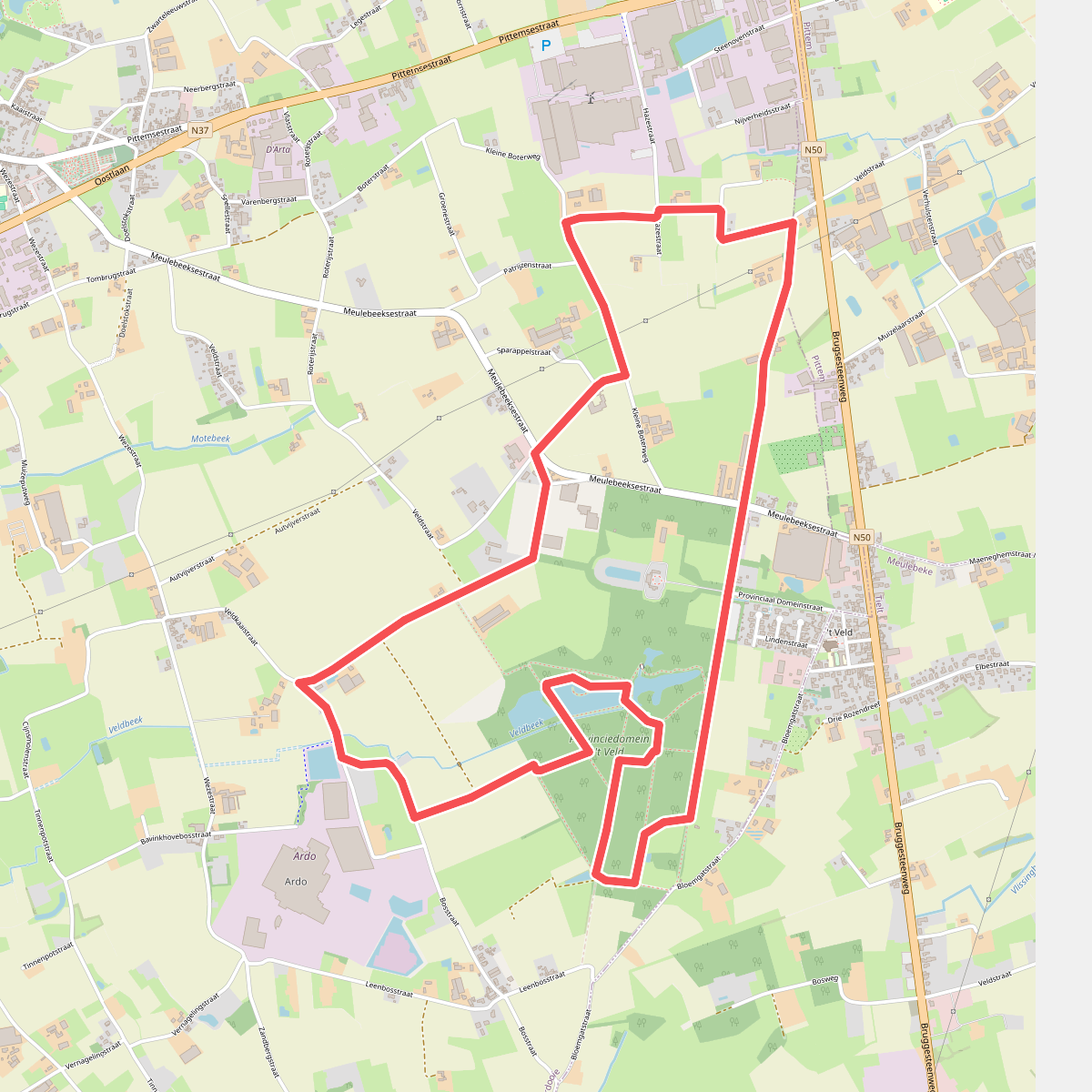 Ardooieveldwandelroute