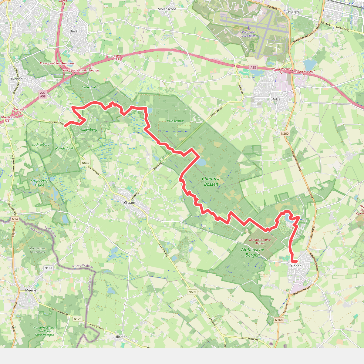 N639 - Alphen · Grenslandpad etappe 11