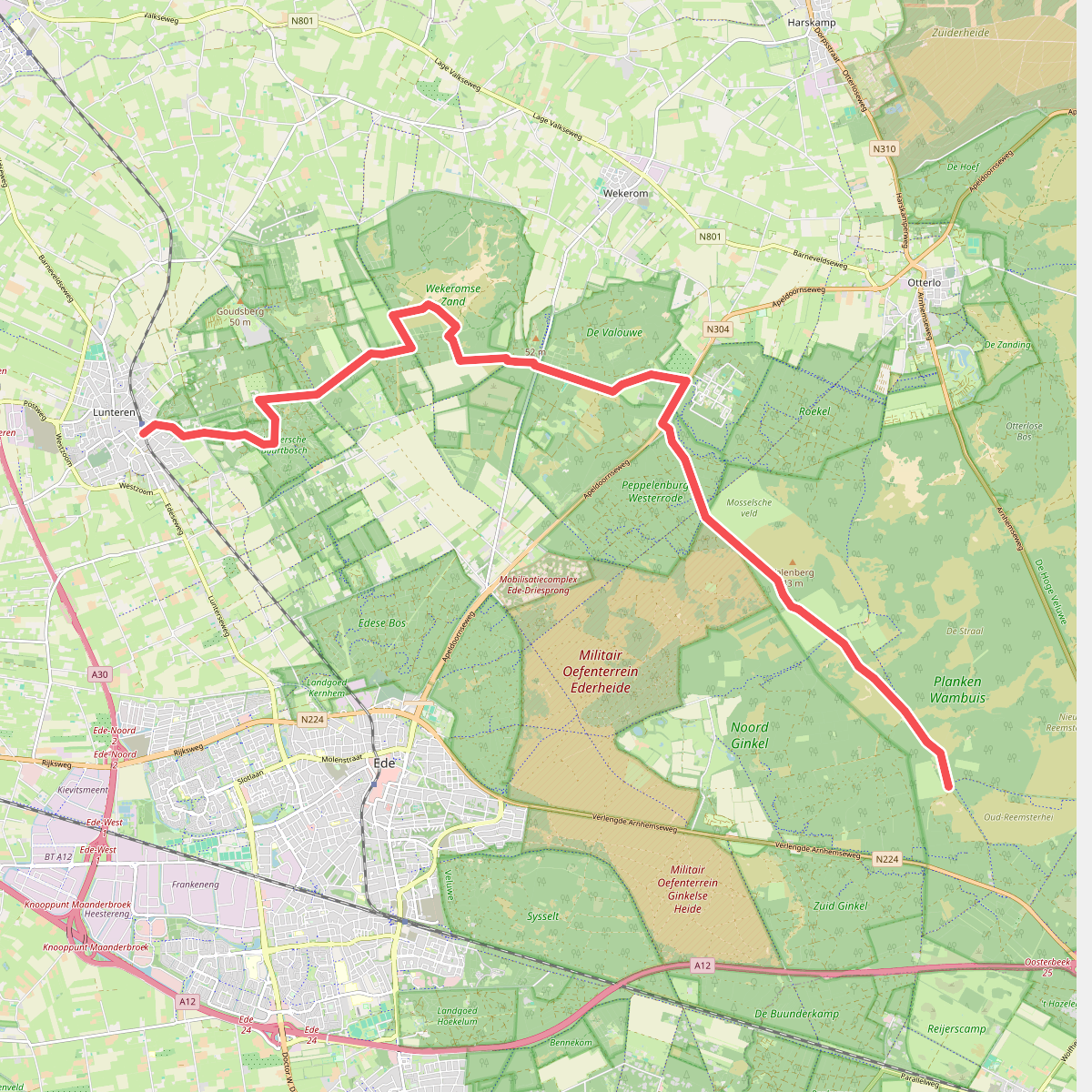 Planken Wambuis - Lunteren · Veluwe Zwerfpad etappe 3