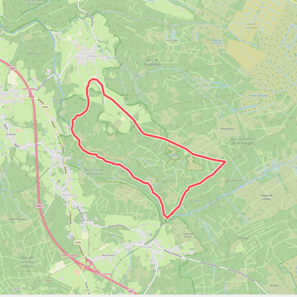 De vallei van de Hoëgne