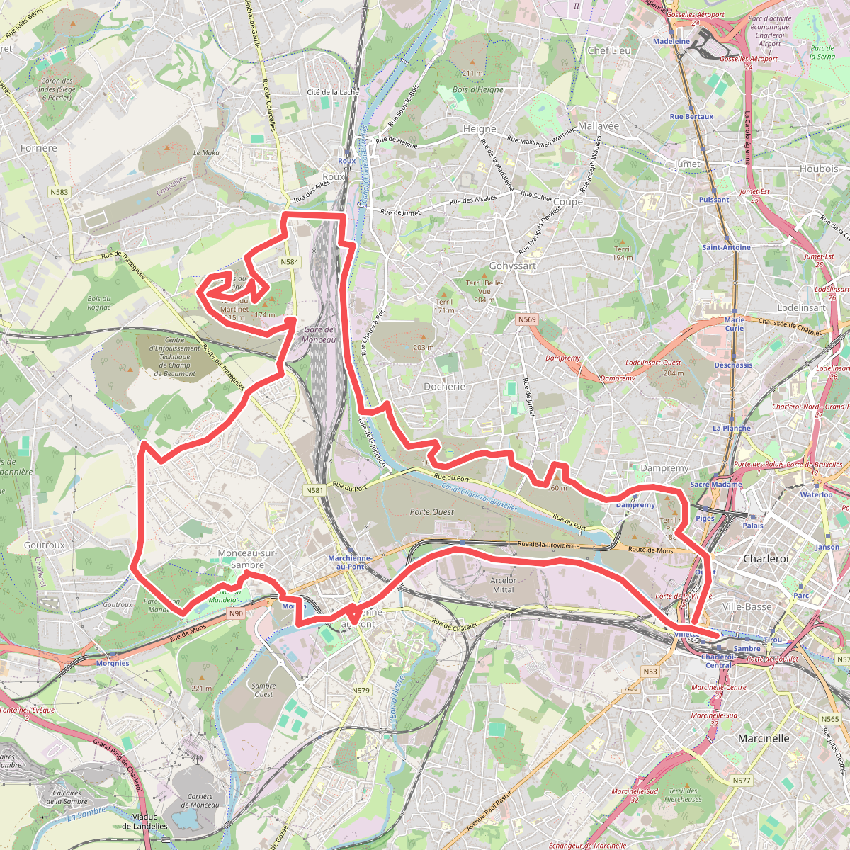 La Boucle Noire de Charleroi - GR412