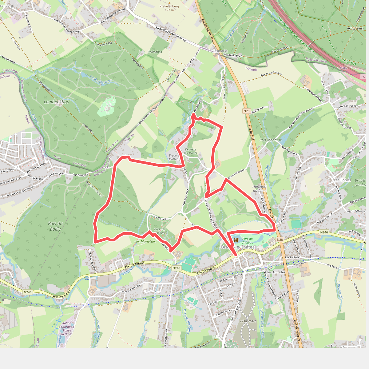 Middeleeuwse wandeling in Braine-le-Château