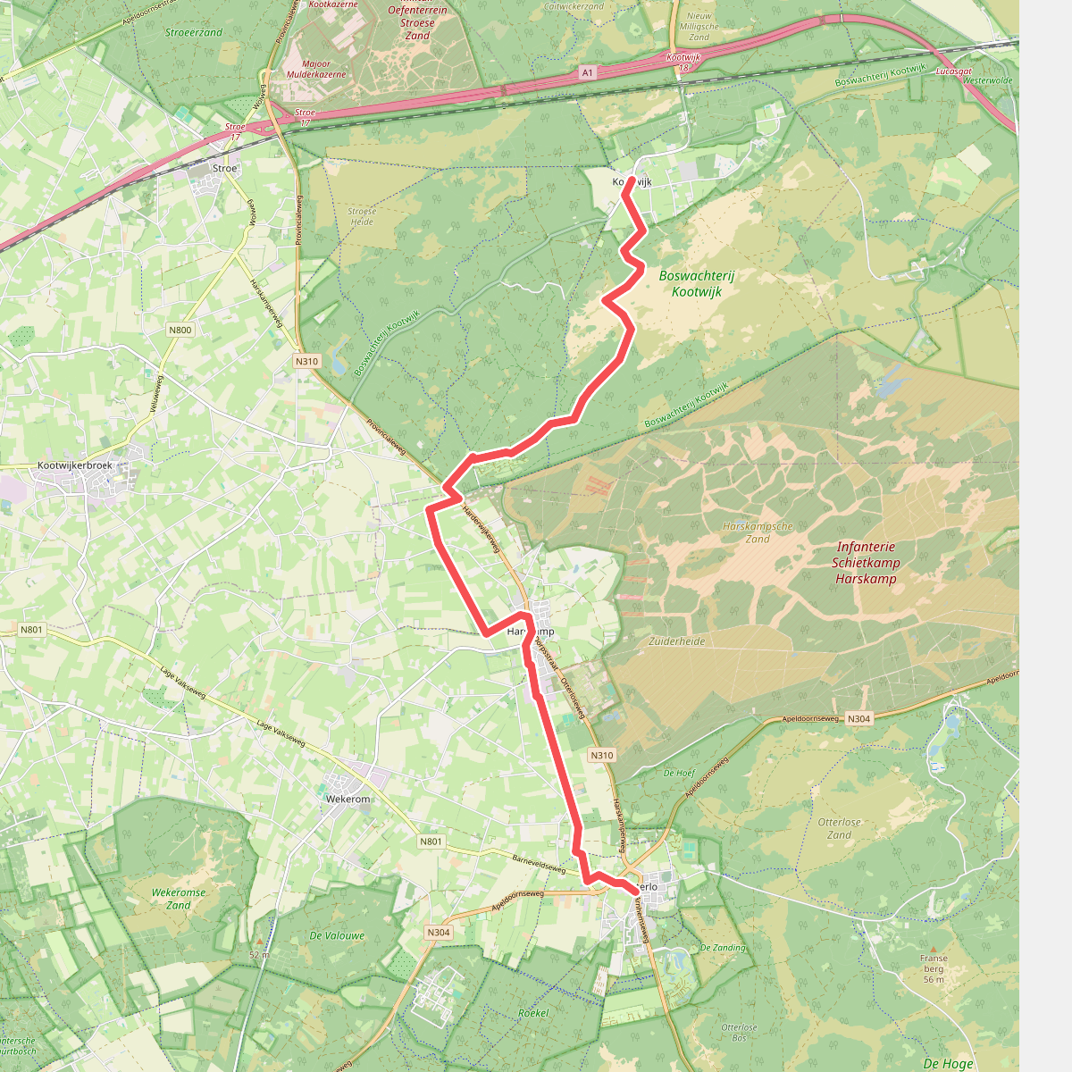 Otterlo - Kootwijk · Veluwe Zwerfpad etappe 5